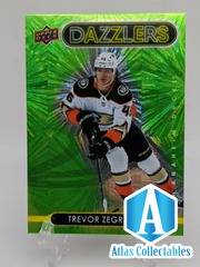 2021-22 UD S1 Trevor Zegras Green Dazzlers SP Exclusive DZ-1